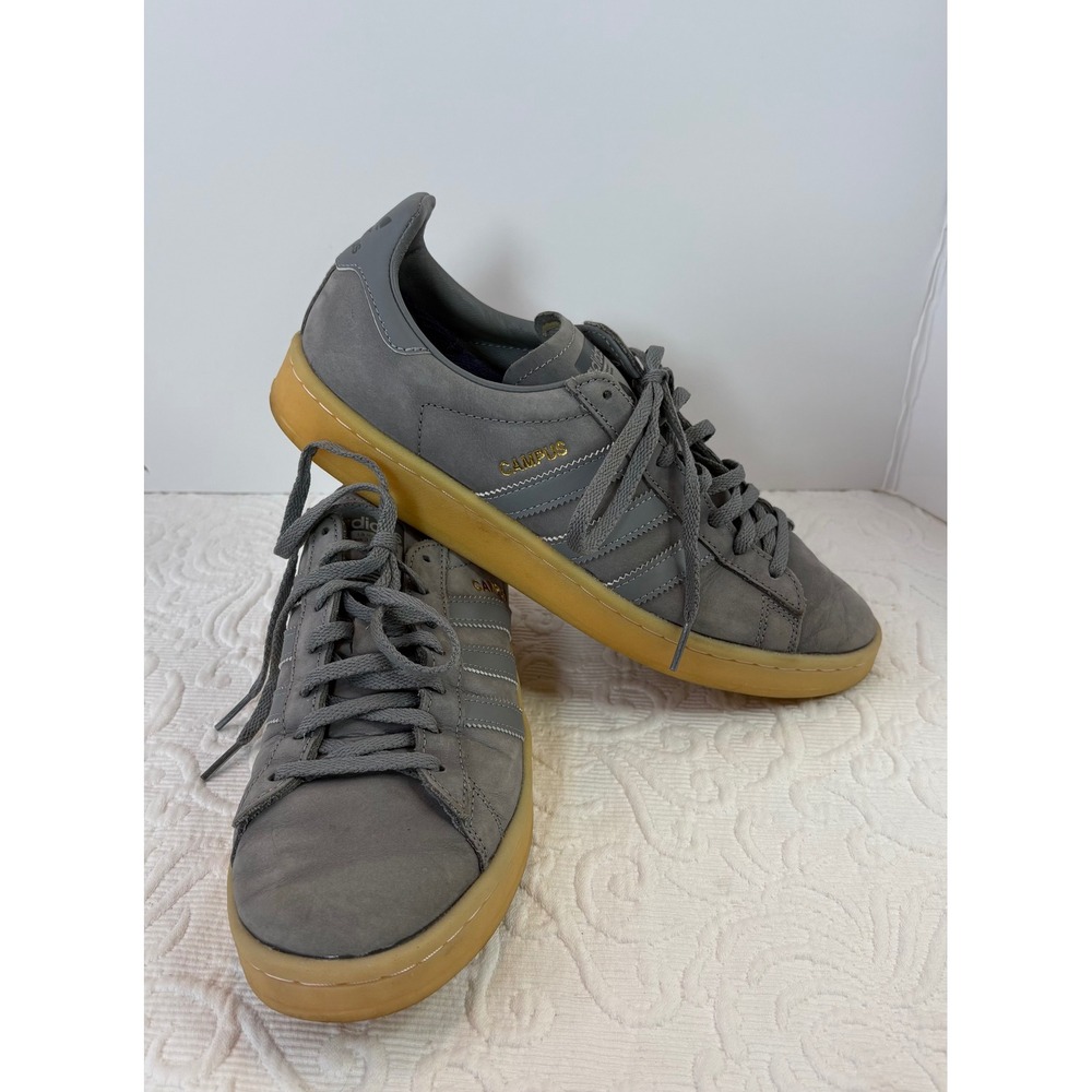 Adidas Campus 00s Grey Suede Gum Sole Men Skate Shoes BY9838‎ Sz 9.5 BARELY USED